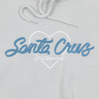 WOMENS SANTA CRUZ Love Script Hoodie in GREY