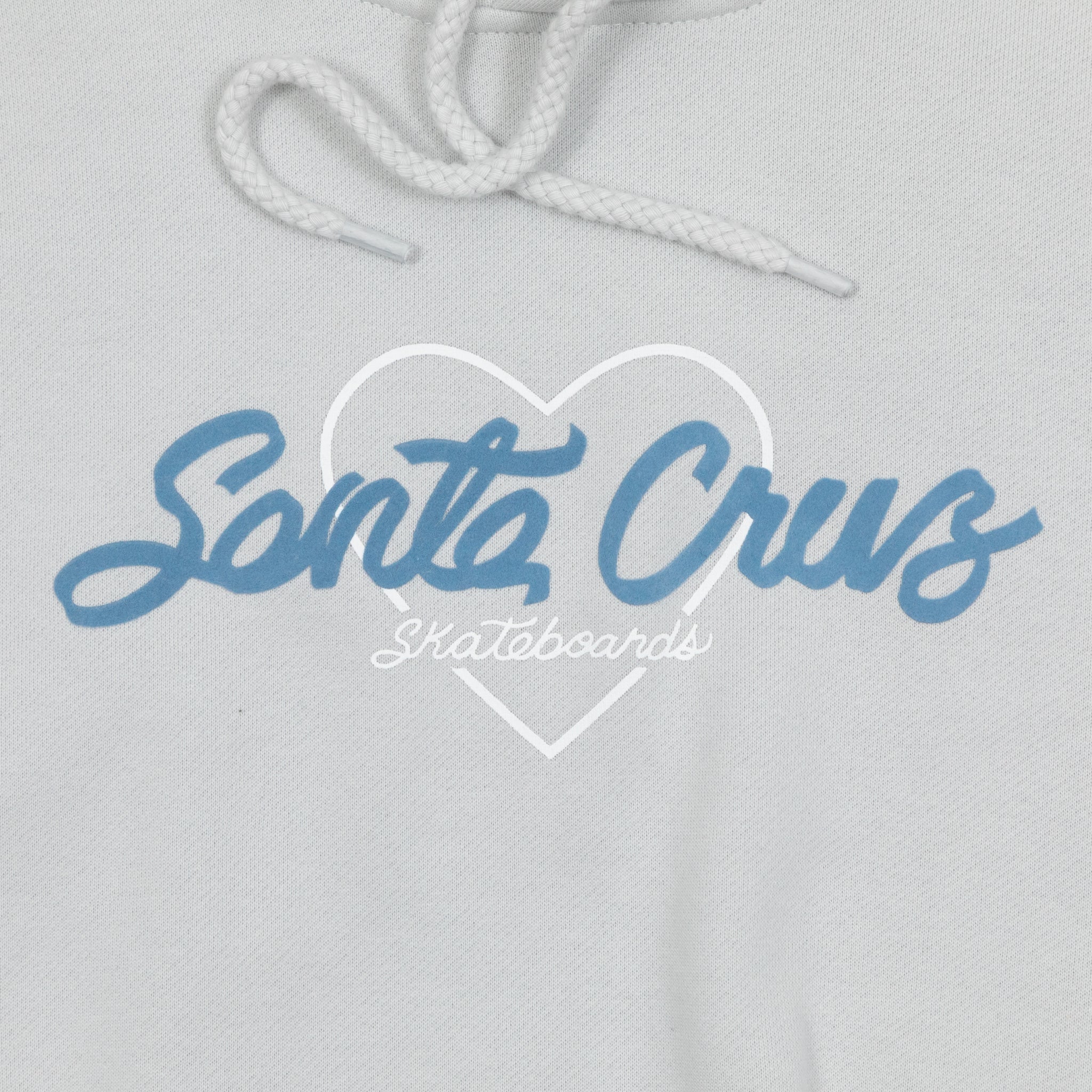 WOMENS SANTA CRUZ Love Script Hoodie in GREY