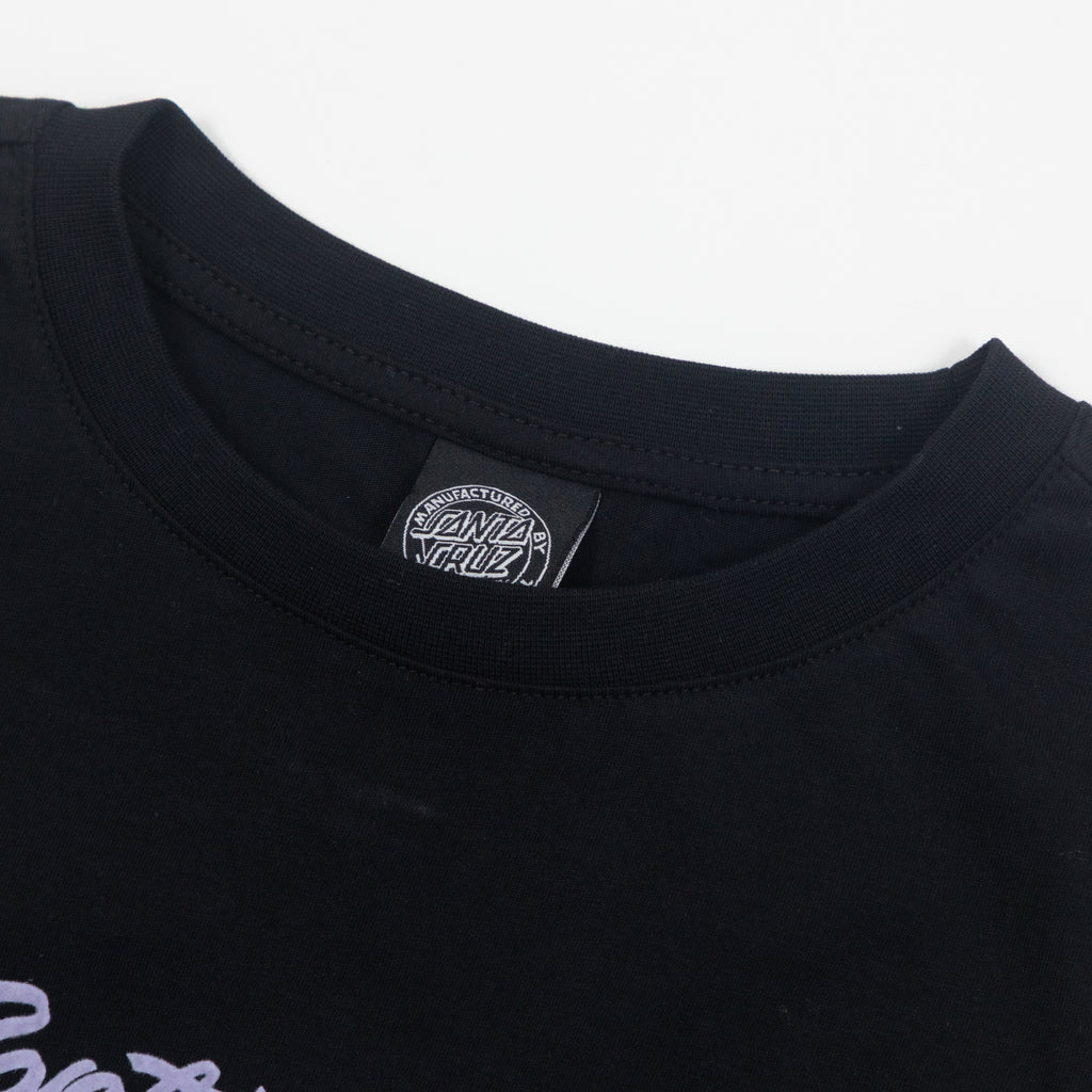 WOMENS SANTA CRUZ Love Script Long Sleeve Top in BLACK