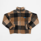 Womens KAVU Loven Check Fleece Jacket in HILLTOP PLAID