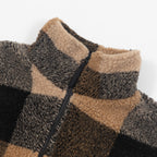 Womens KAVU Loven Check Fleece Jacket in HILLTOP PLAID