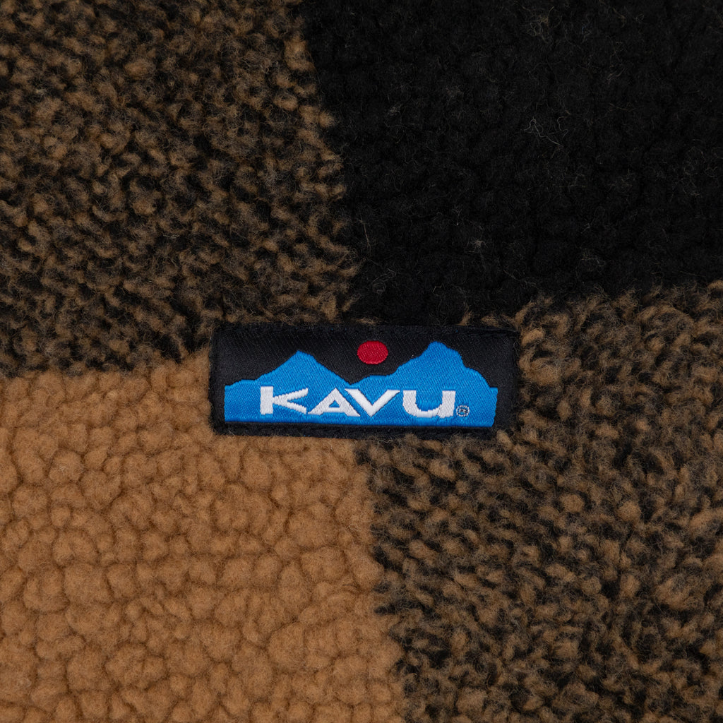 Womens KAVU Loven Check Fleece Jacket in HILLTOP PLAID