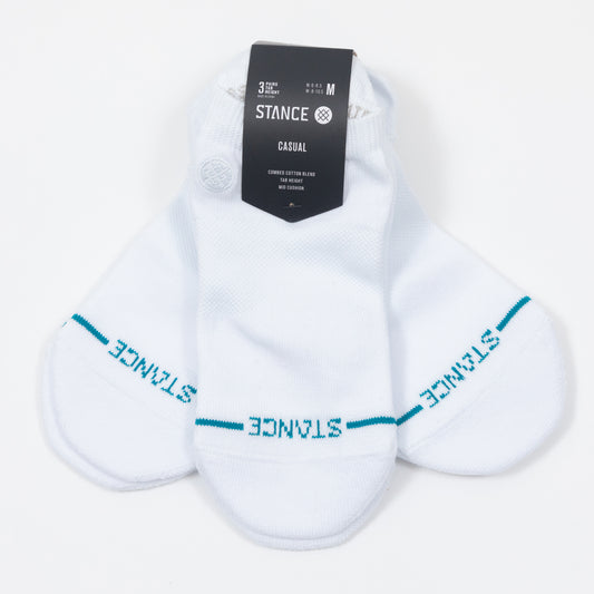 STANCE Low Tab 3 Pack Socks in WHITE