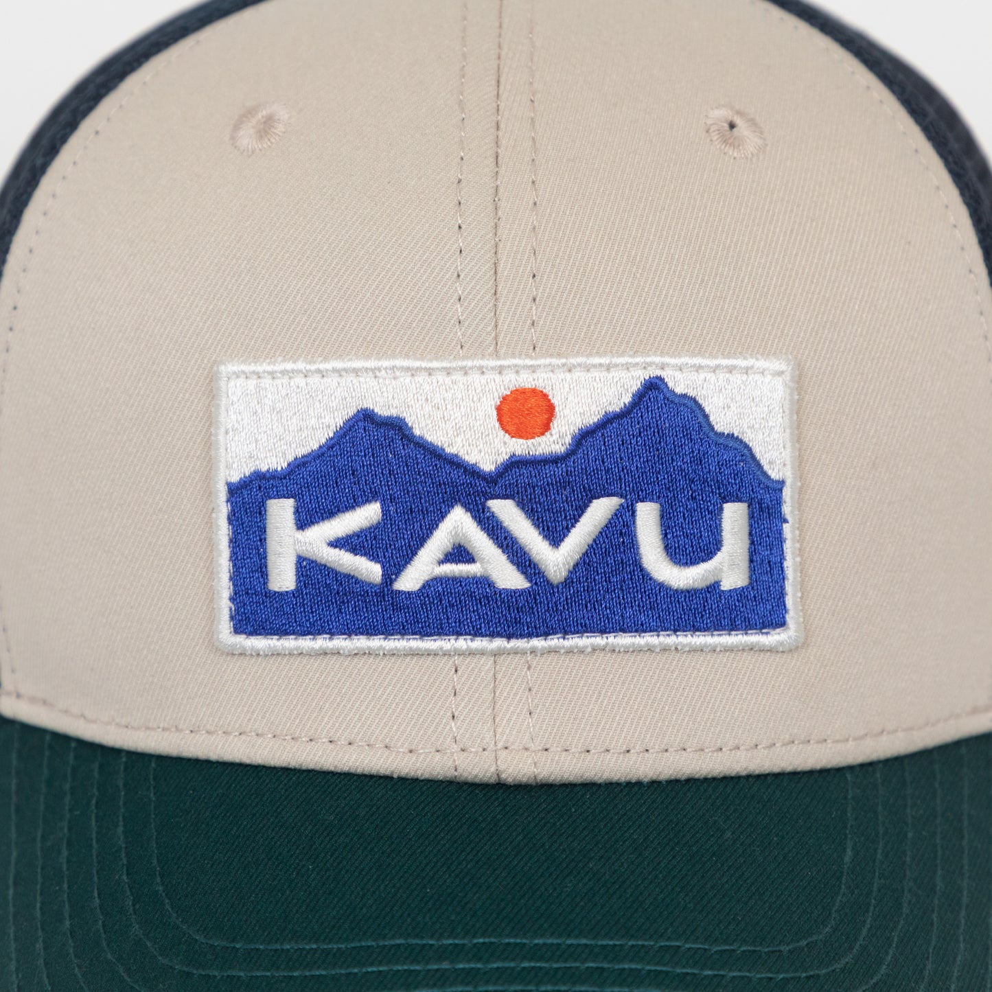 KAVU Low Tide Cap in CREAM & GREEN
