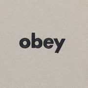 OBEY Lowercase Crew Sweatshirt in GREY