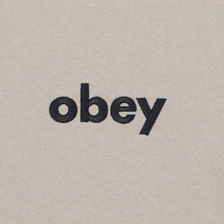 OBEY Lowercase Crew Sweatshirt in GREY