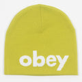 OBEY Lowercase Beanie in YELLOW