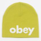 OBEY Lowercase Beanie in YELLOW