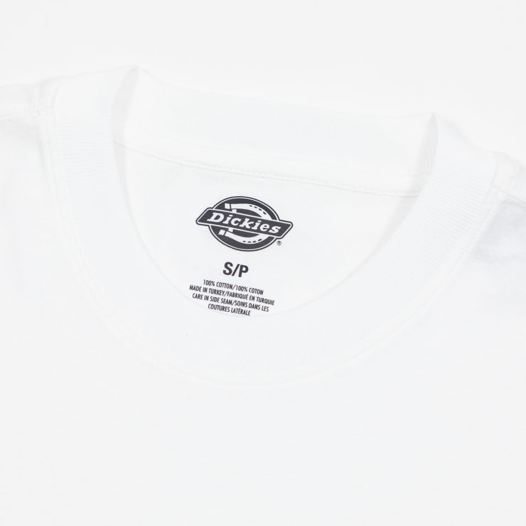 DICKIES Luray Chest Pocket T-Shirt in WHITE
