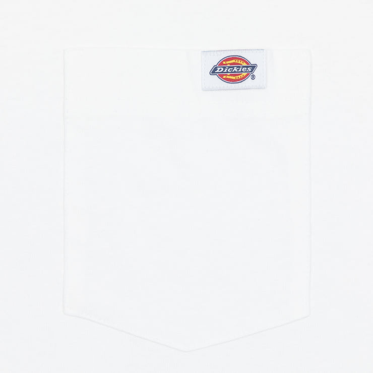 DICKIES Luray Chest Pocket T-Shirt in WHITE