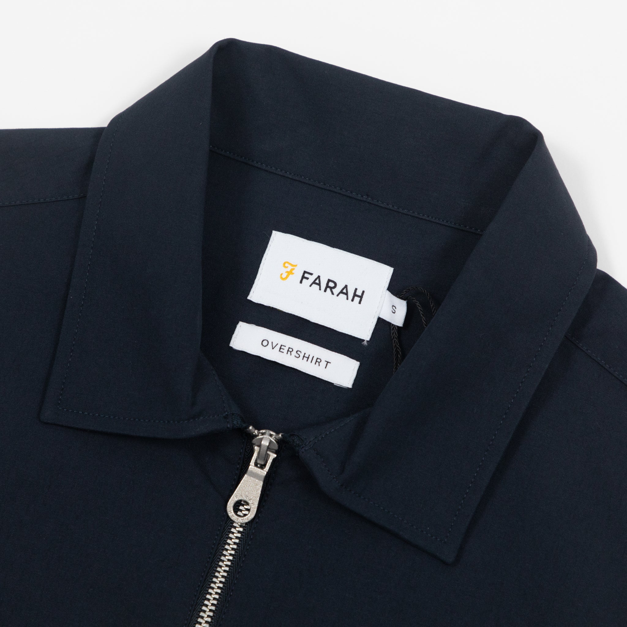 FARAH Lynden Full Zip Jacket in TRUE NAVY
