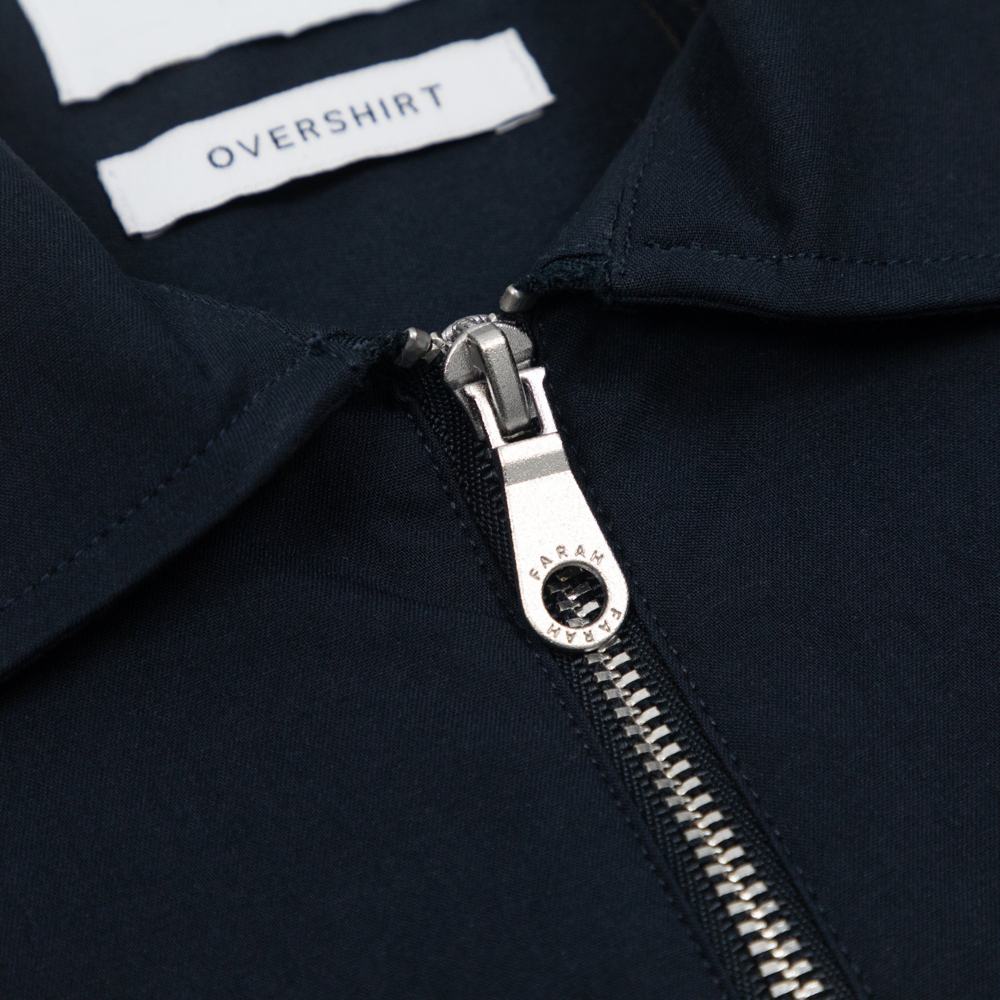 FARAH Lynden Full Zip Jacket in TRUE NAVY