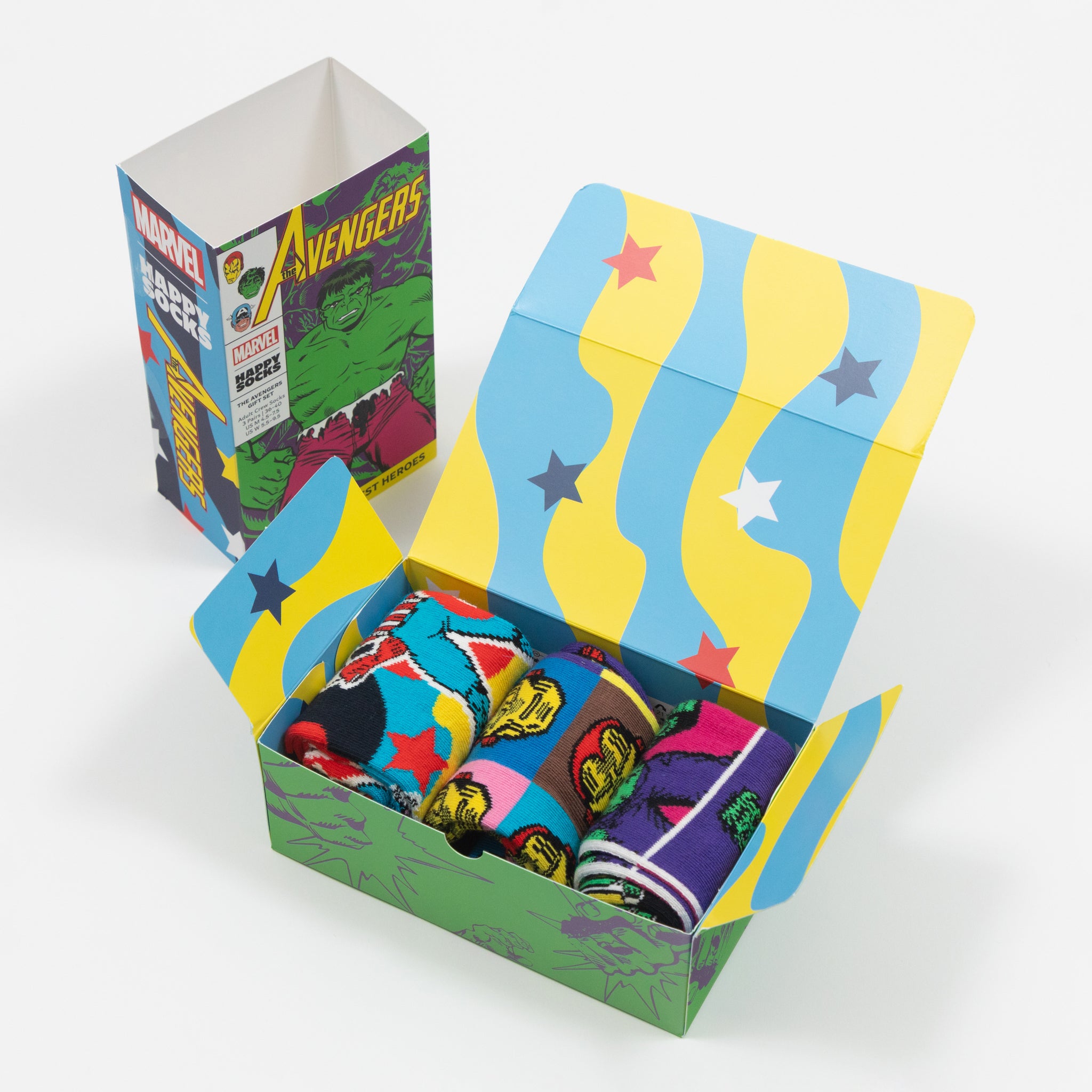 HAPPY SOCKS X MARVEL Avengers 3 Pack Socks in MULTI