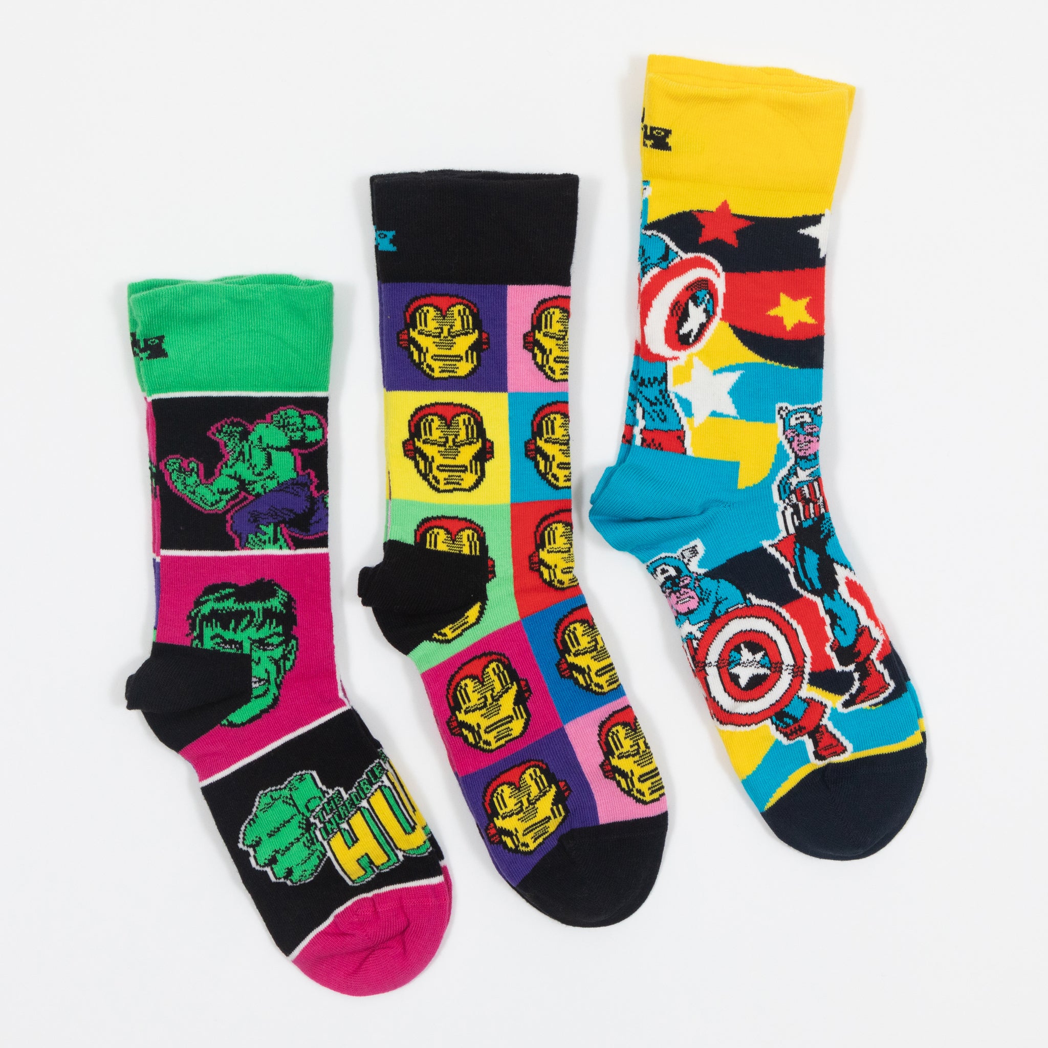 HAPPY SOCKS X MARVEL Avengers 3 Pack Socks in MULTI