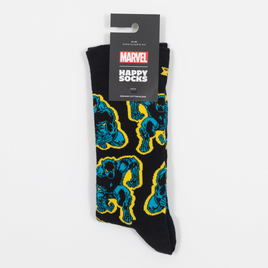 HAPPY SOCKS X MARVEL Black Panther Socks in BLACK