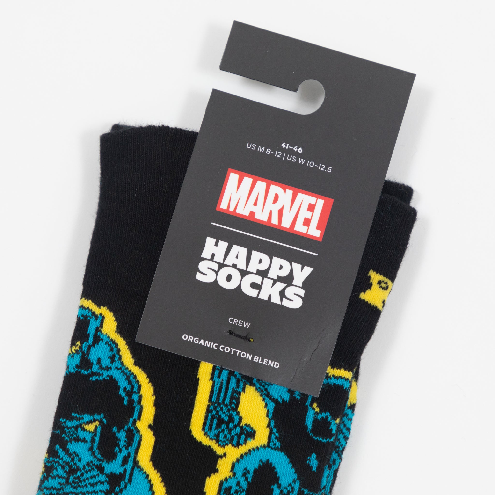 HAPPY SOCKS X MARVEL Black Panther Socks in BLACK