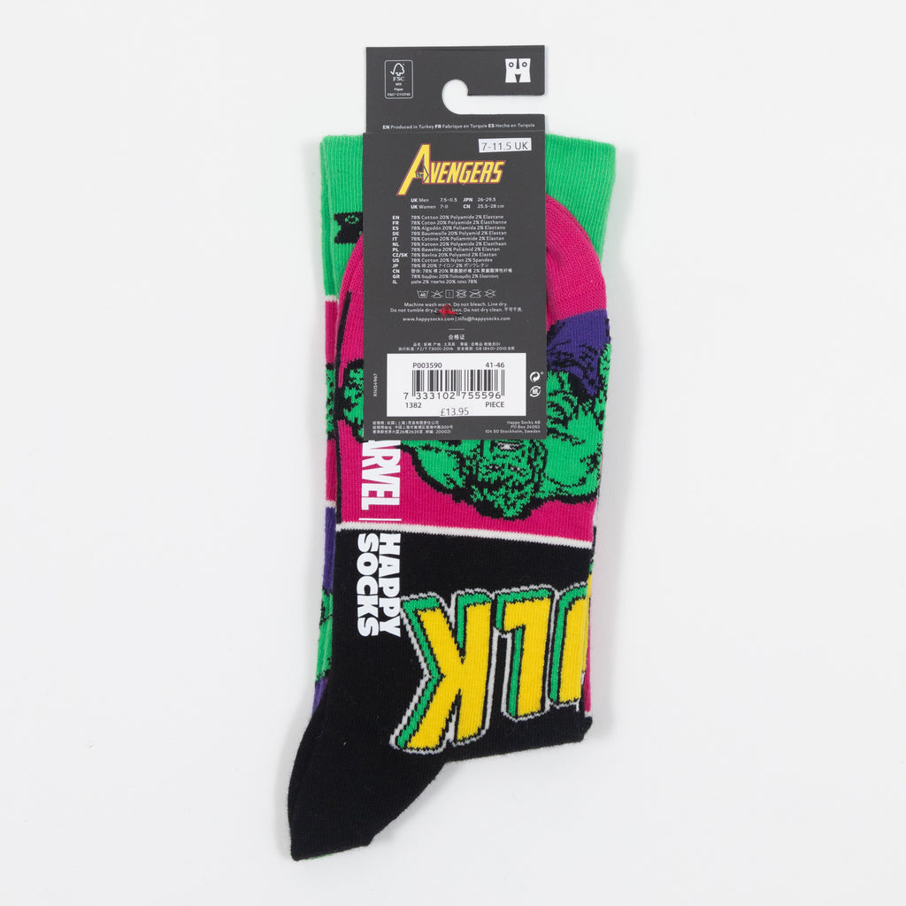 HAPPY SOCKS X MARVEL The Hulk Socks in GREEN