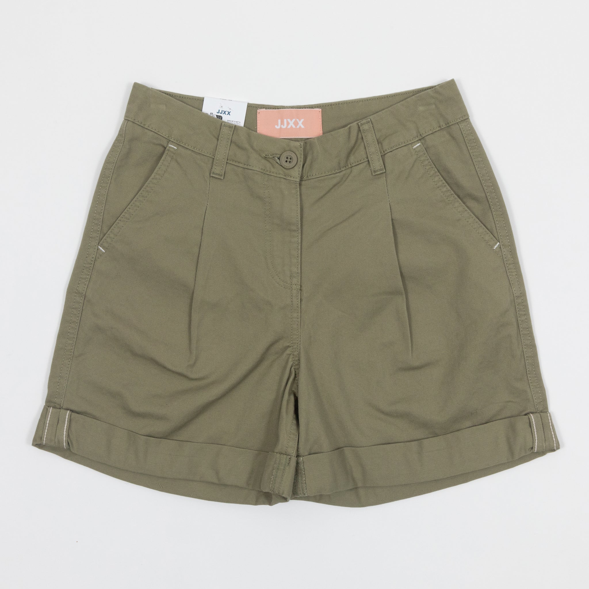 Womens JJXX Maddy Canvas Shorts GREEN
