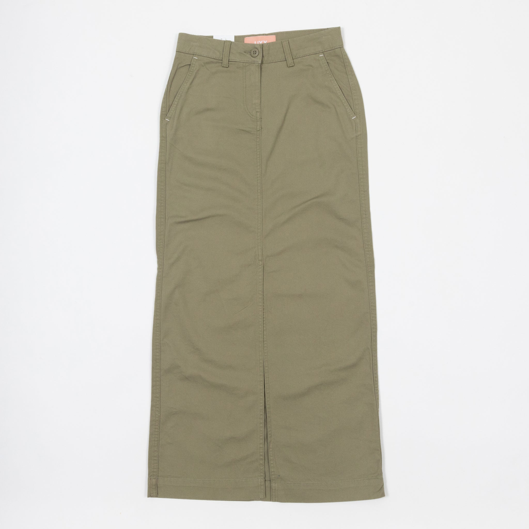 Womens JJXX Maddy Long Cargo Skirt in GREEN