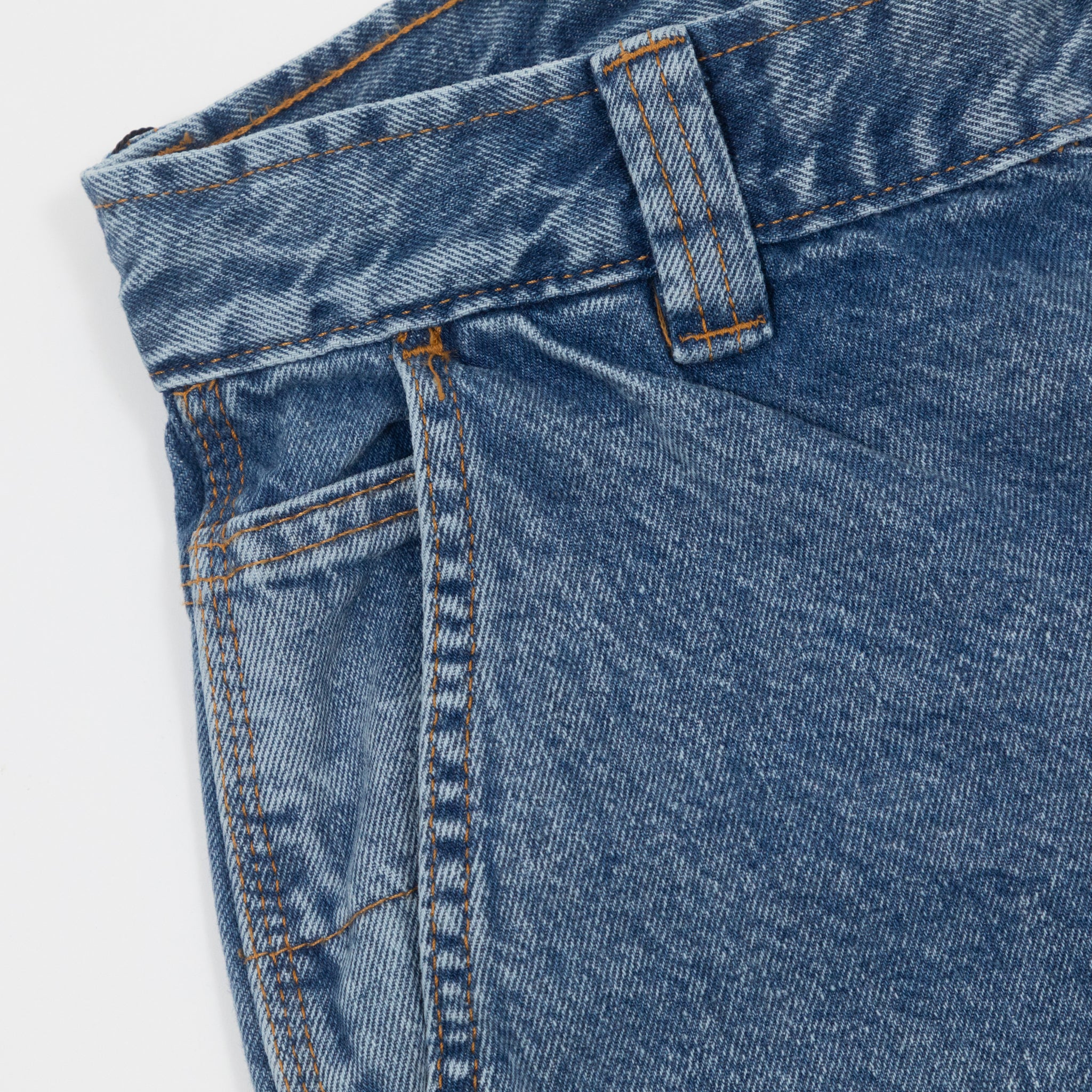 DICKIES Madison Baggy Fit Denim Jeans in RINSED BLUE FADE