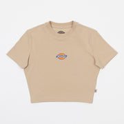 Women's DICKIES Maple Valley Cropped T-Shirt in BEIGE