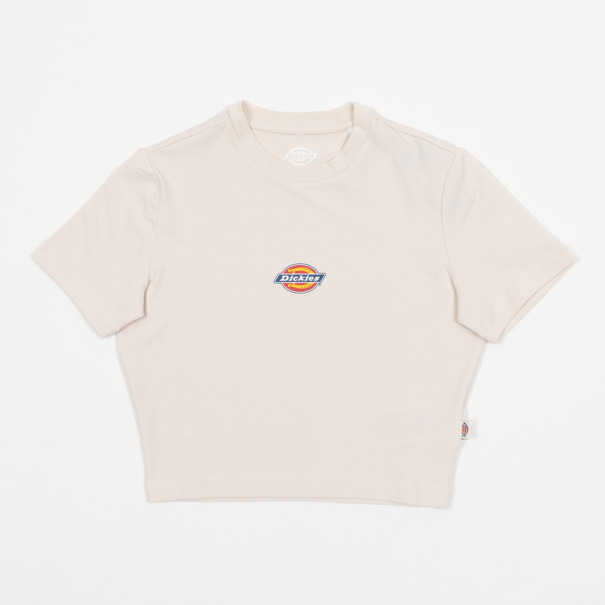 Cream Dickies womens t-shirt on a white background