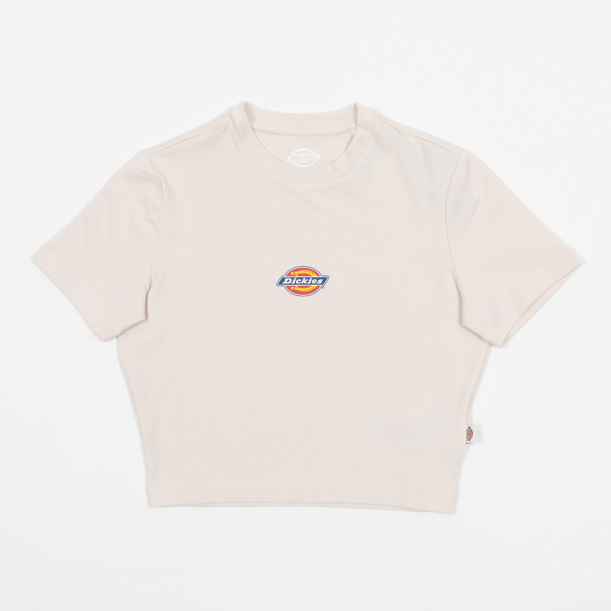 Cream Dickies womens t-shirt on a white background