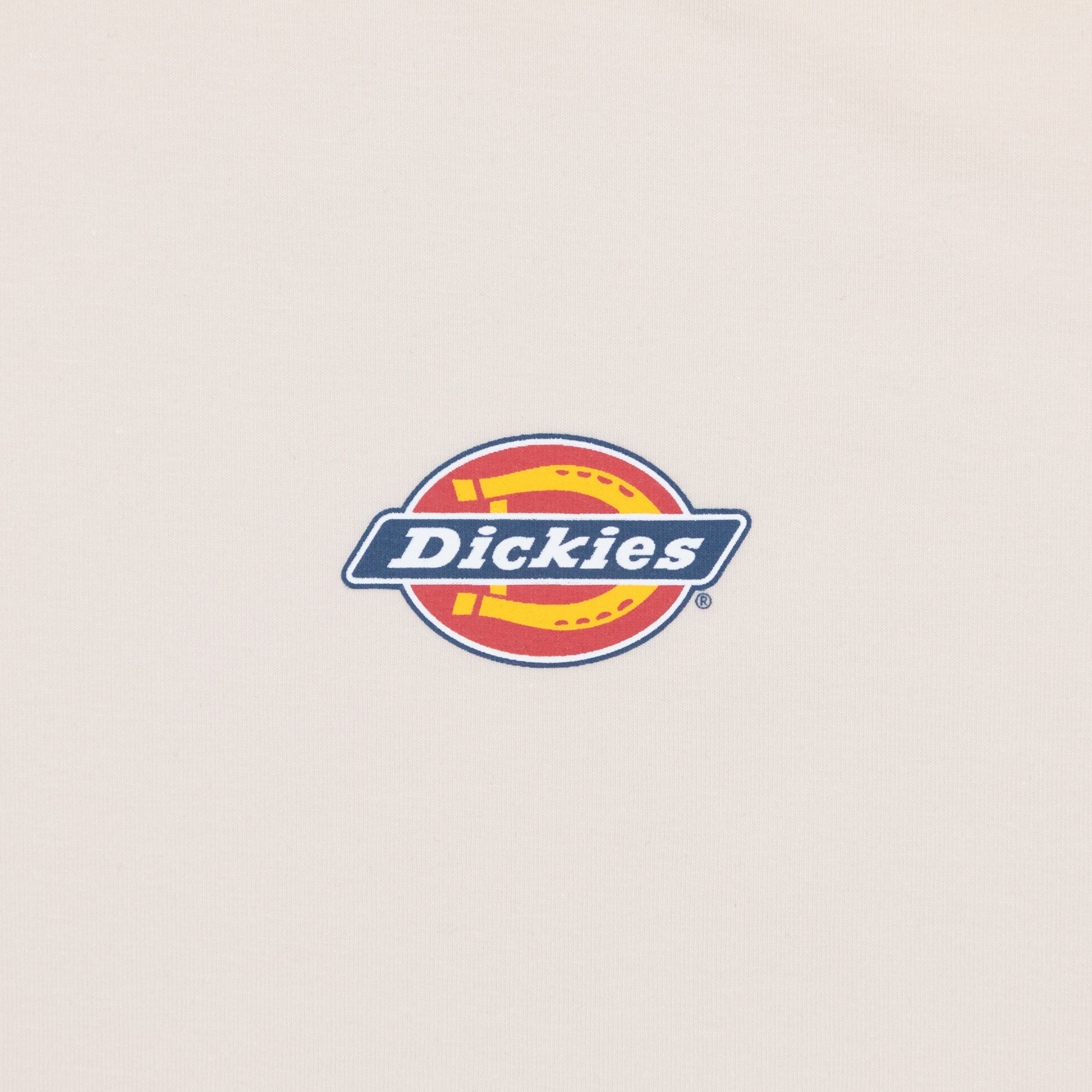 Dickies logo on cream t-shirt
