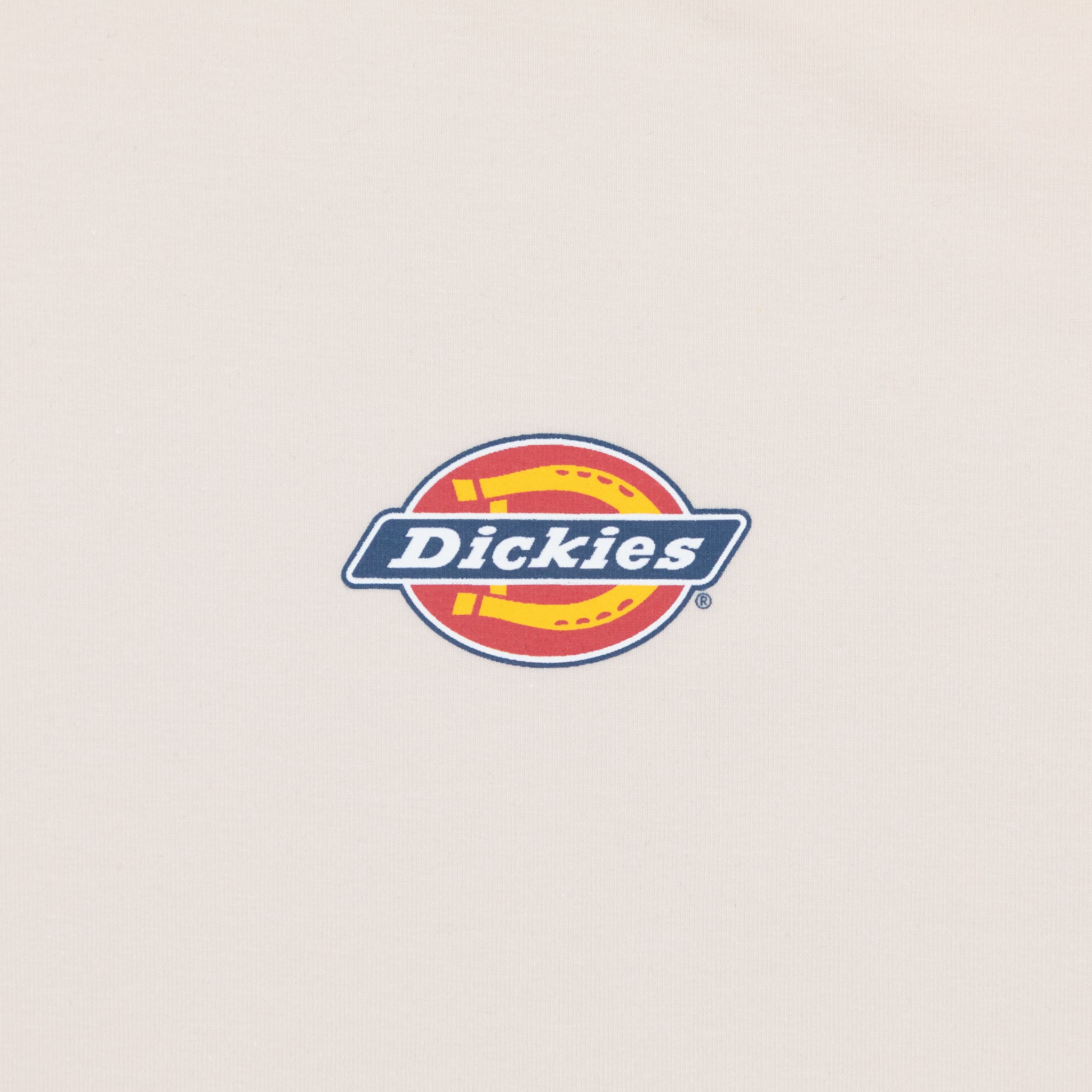 Dickies logo on cream t-shirt