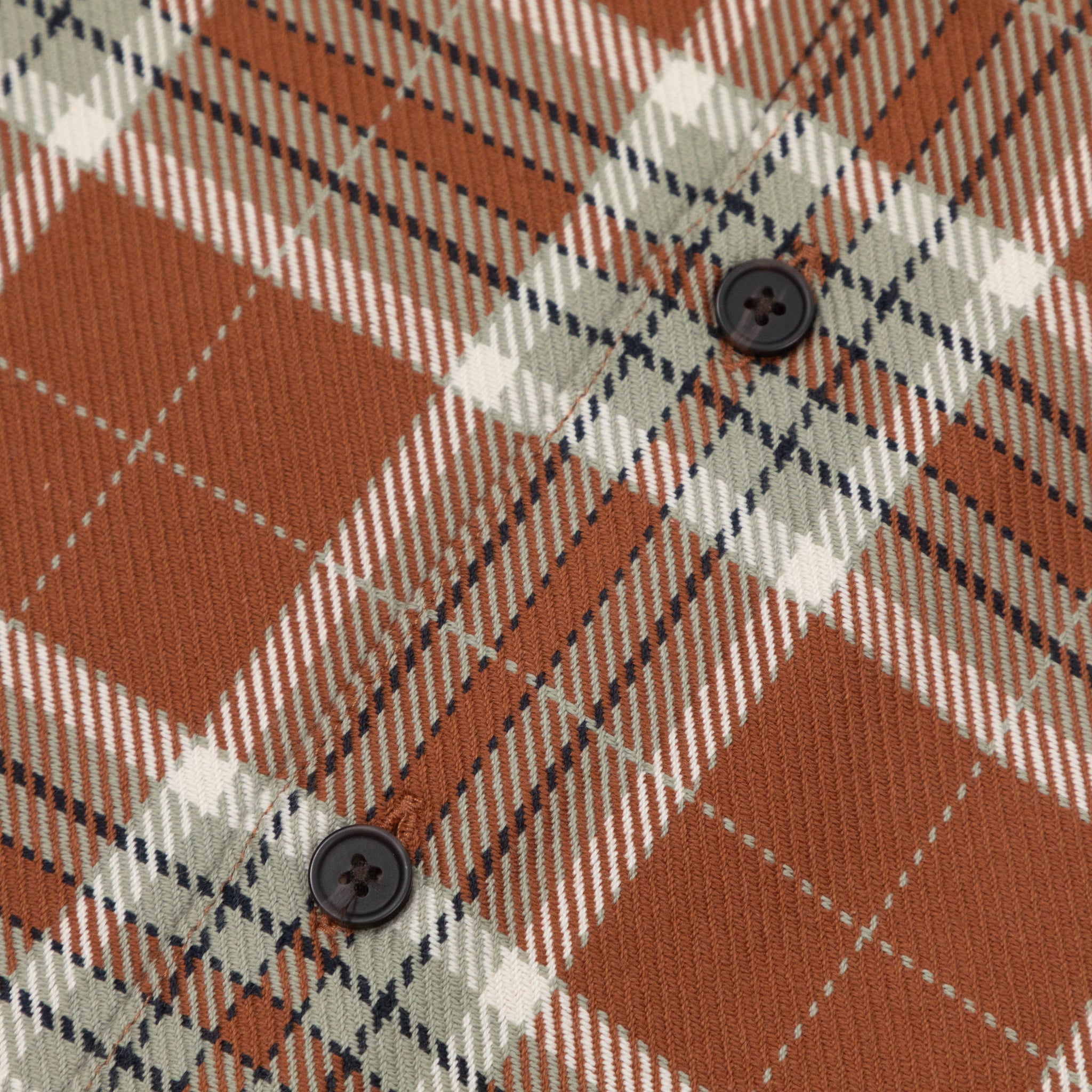 FARAH Marcelo Long Sleeve Check Shirt in ORANGE