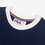 FILA Marconi Essential Ringer T-Shirt in NAVY
