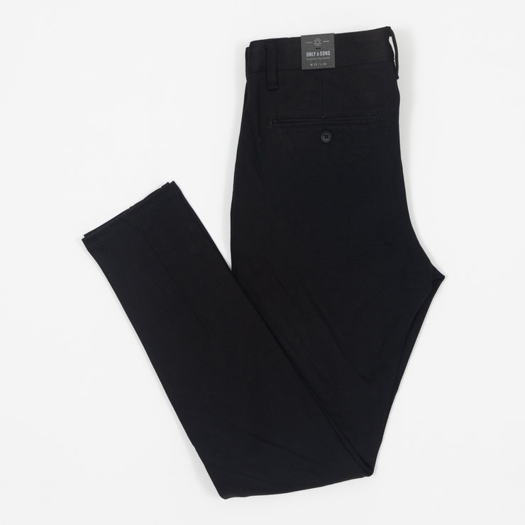 ONLY & SONS Mark Slim Fit Tapered Trousers in BLACK