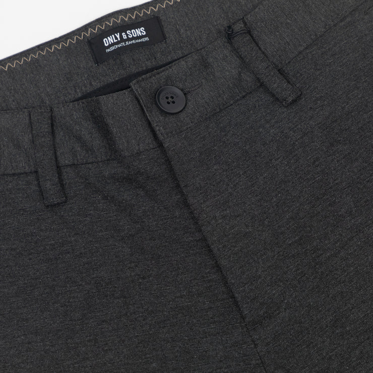 ONLY & SONS Mark Slim Tapered Fit Trousers in DARK GREY