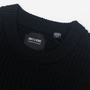 ONLY & SONS Knitted Jumper in BLACK