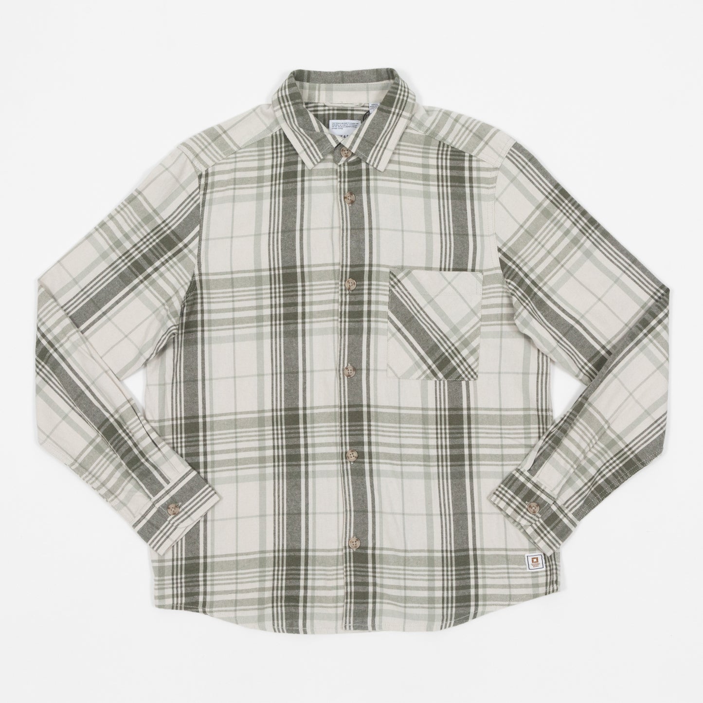 ONLY & SONS Mason Check Overshirt in GREEN & BEIGE
