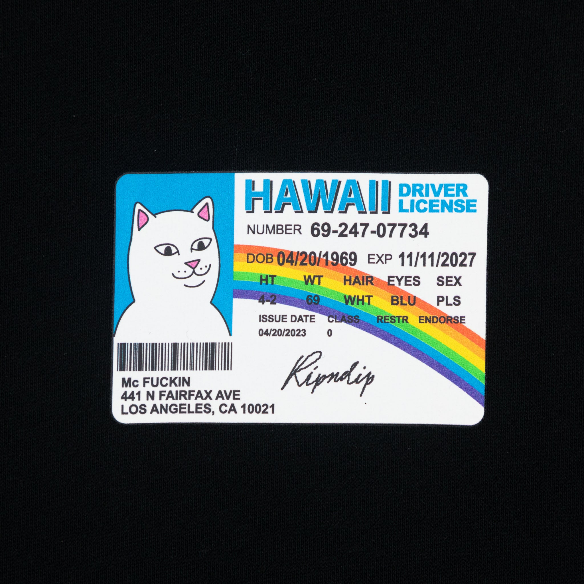 RIPNDIP Mcfuckin Hoodie in BLACK