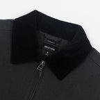 BRIXTON Mechanic Garage Zip Jacket in WASHED BLACK