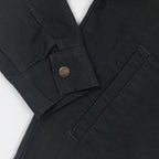 BRIXTON Mechanic Garage Zip Jacket in WASHED BLACK
