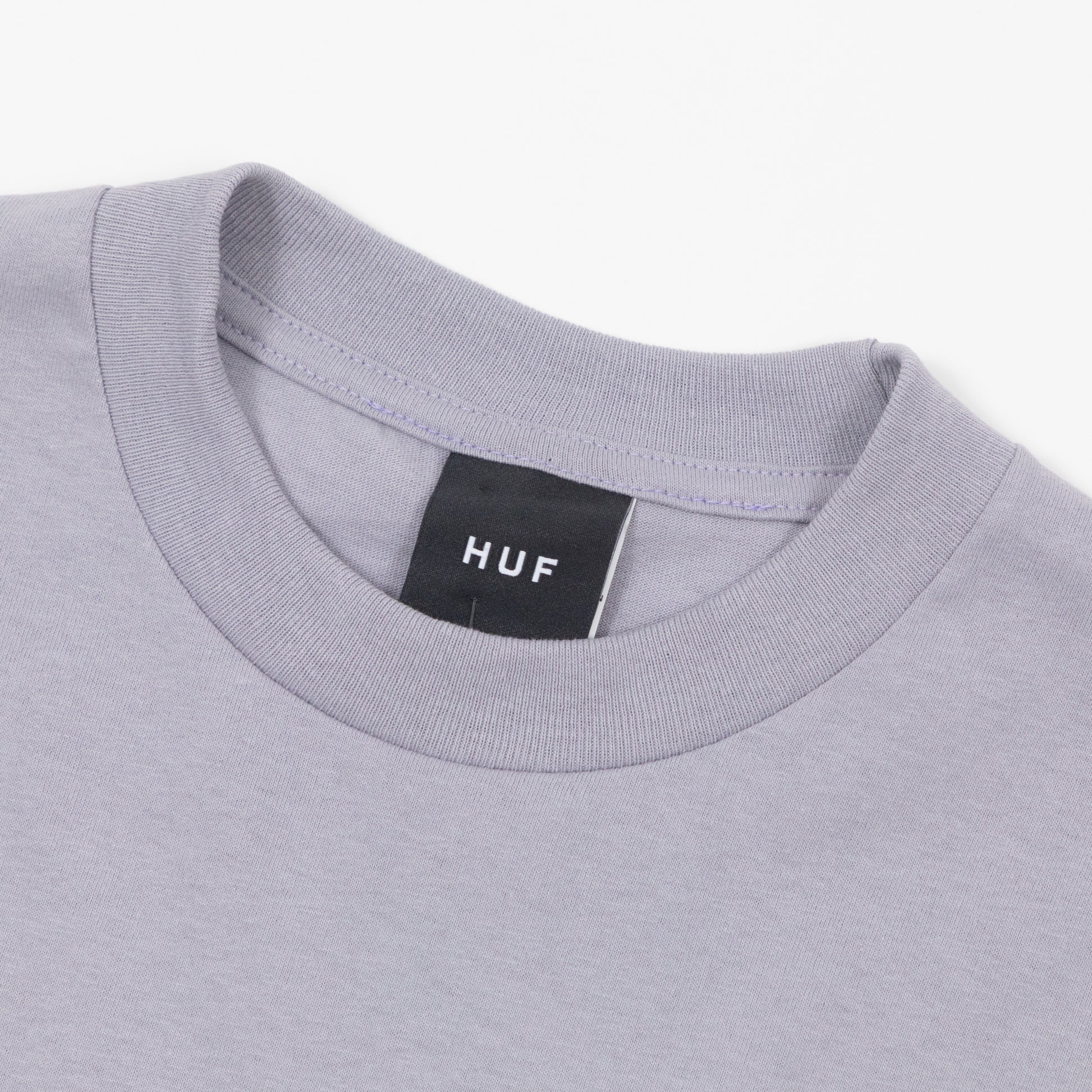 ribbed crew neck huf megablast prple t-shirt