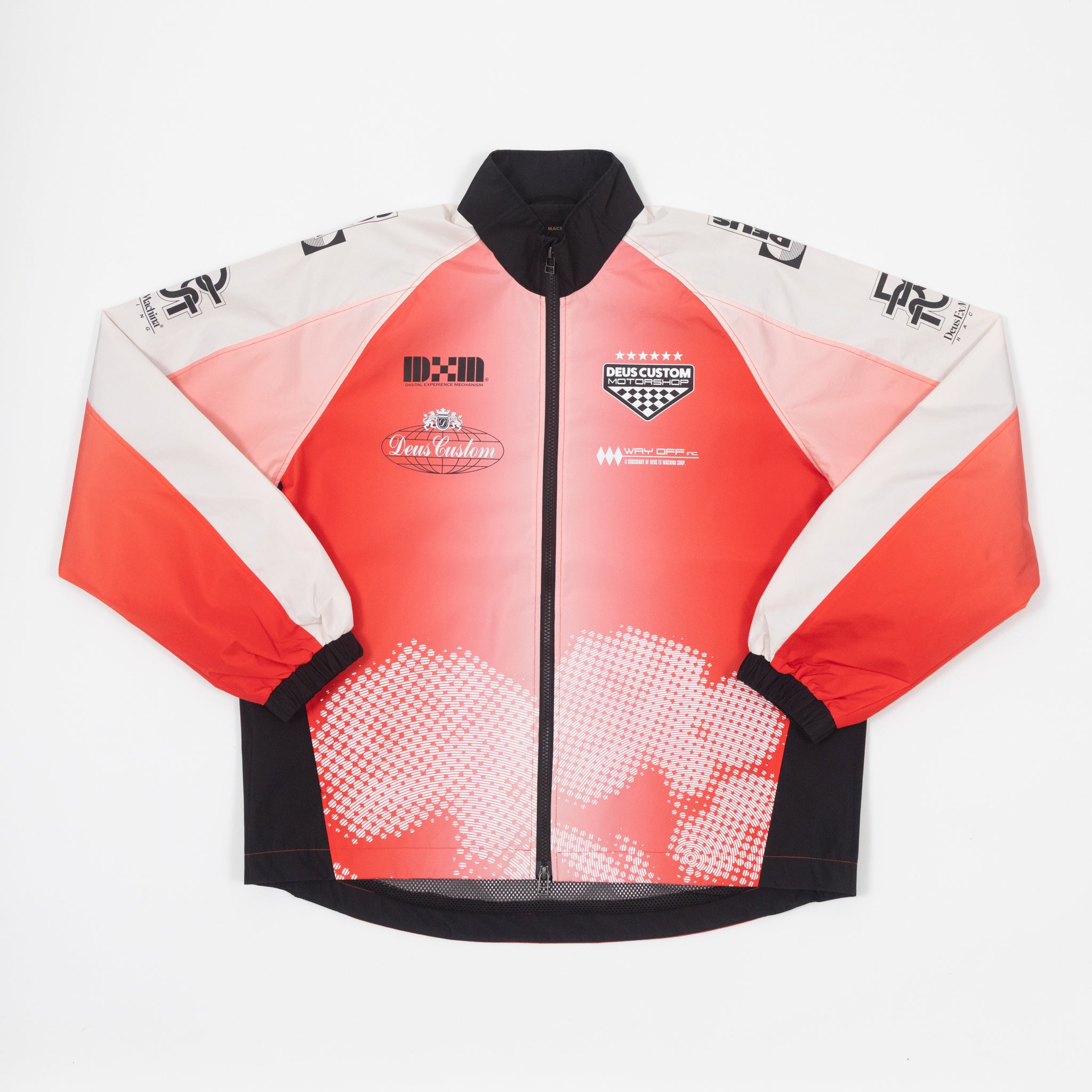 Womens DEUS EX MACHINA Memorial Day Run Jacket in POINSETTIA RED