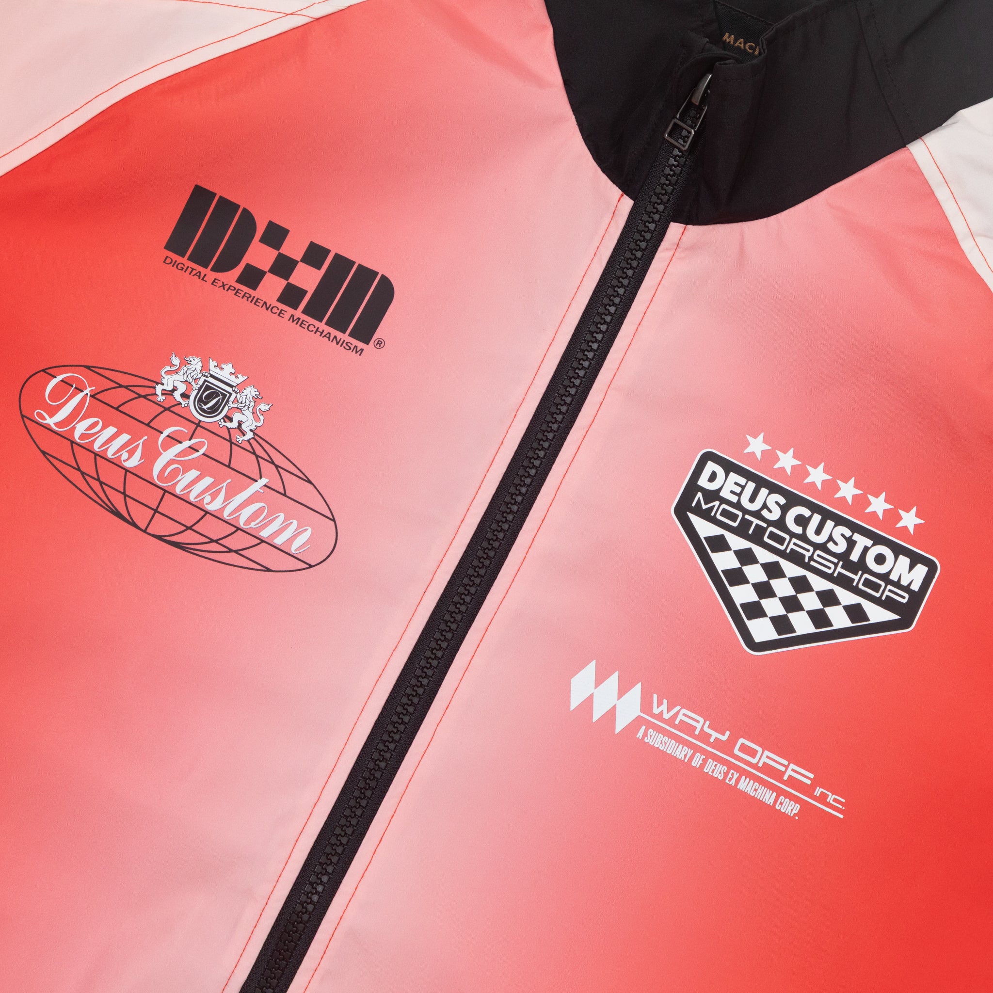 Womens DEUS EX MACHINA Memorial Day Run Jacket in POINSETTIA RED