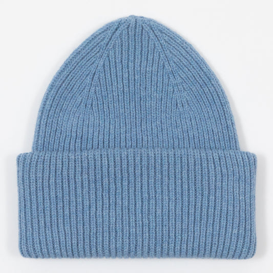 COLORFUL STANDARD Merino Wool Beanie in BLUE