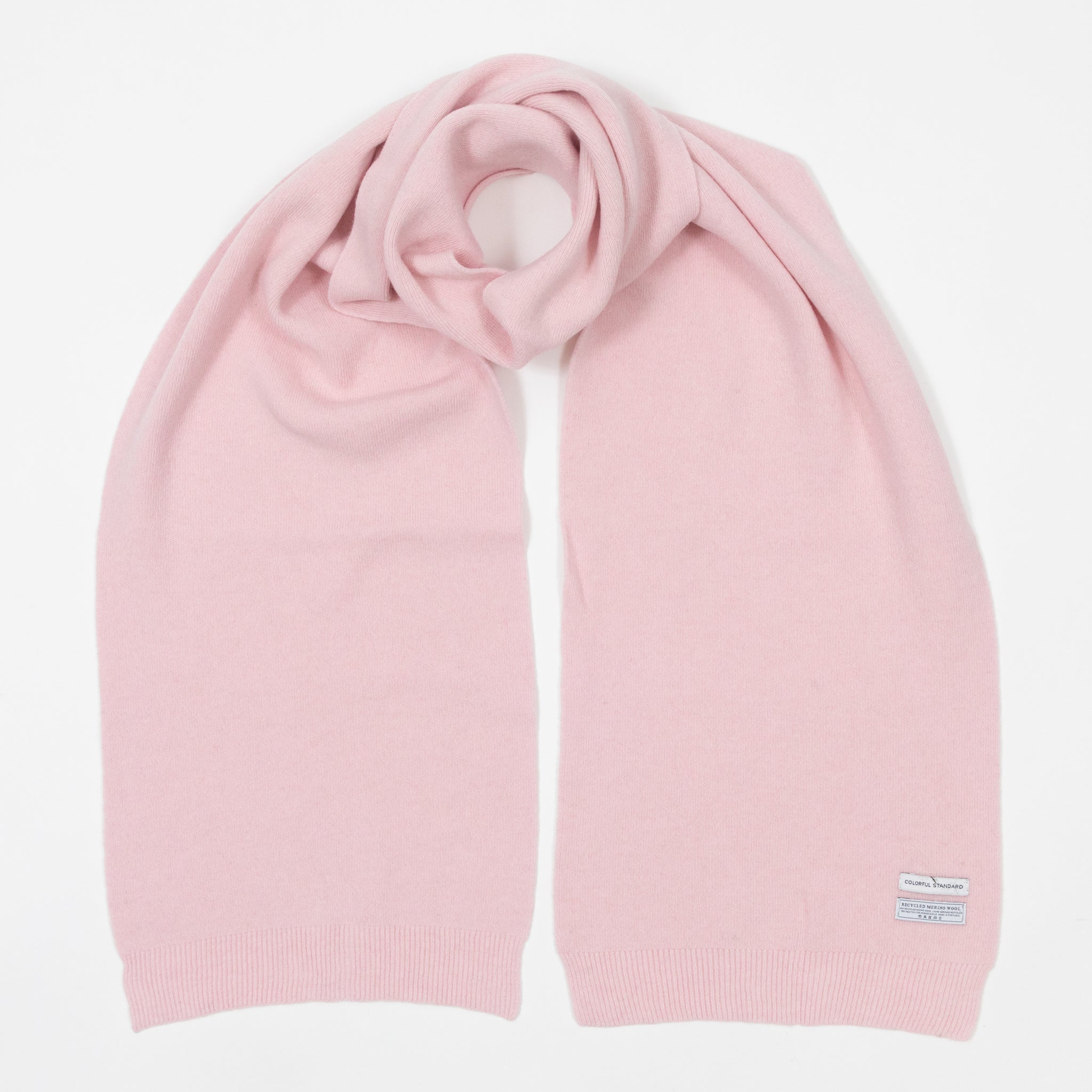 COLORFUL STANDARD Merino Wool Scarf in FADED PINK