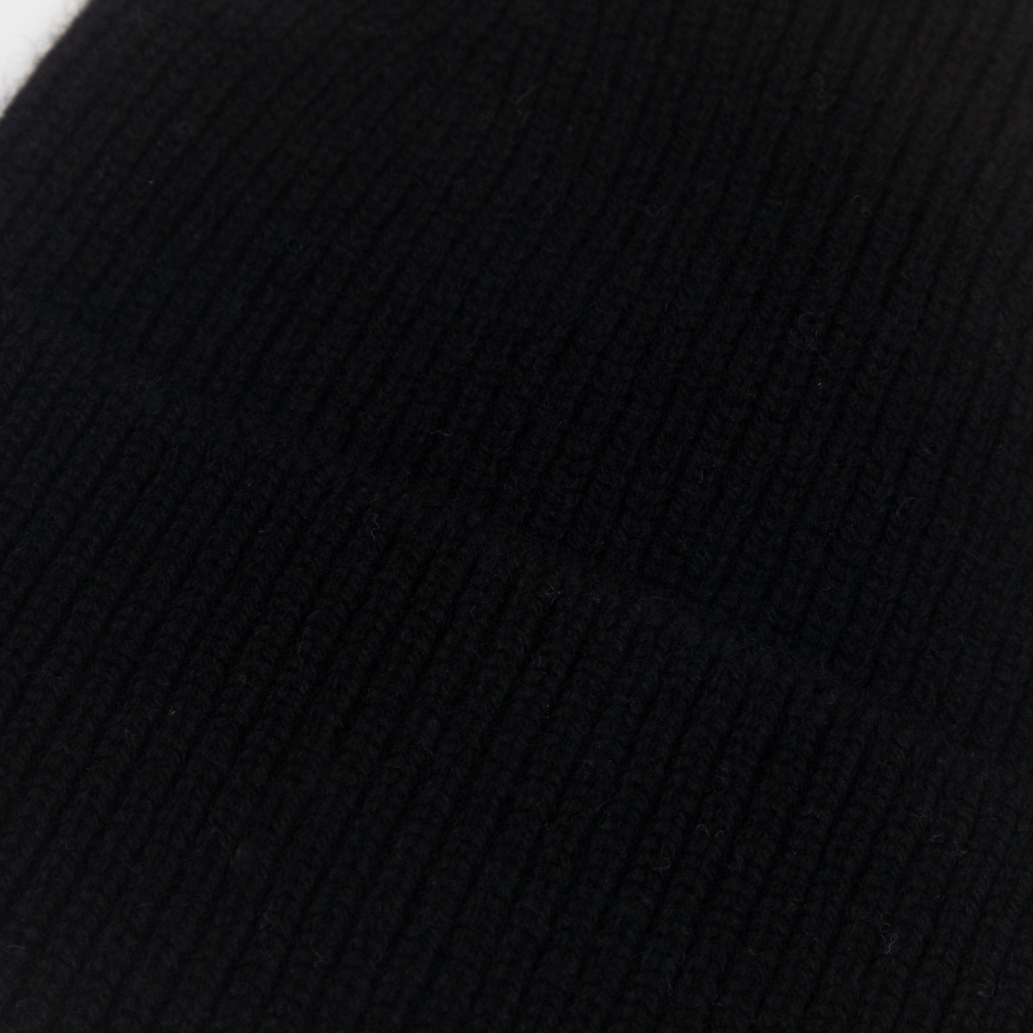 COLORFUL STANDARD Merino Wool Beanie in DEEP BLACK