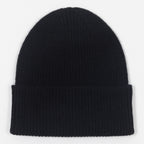 COLORFUL STANDARD Merino Wool Beanie in DEEP BLACK