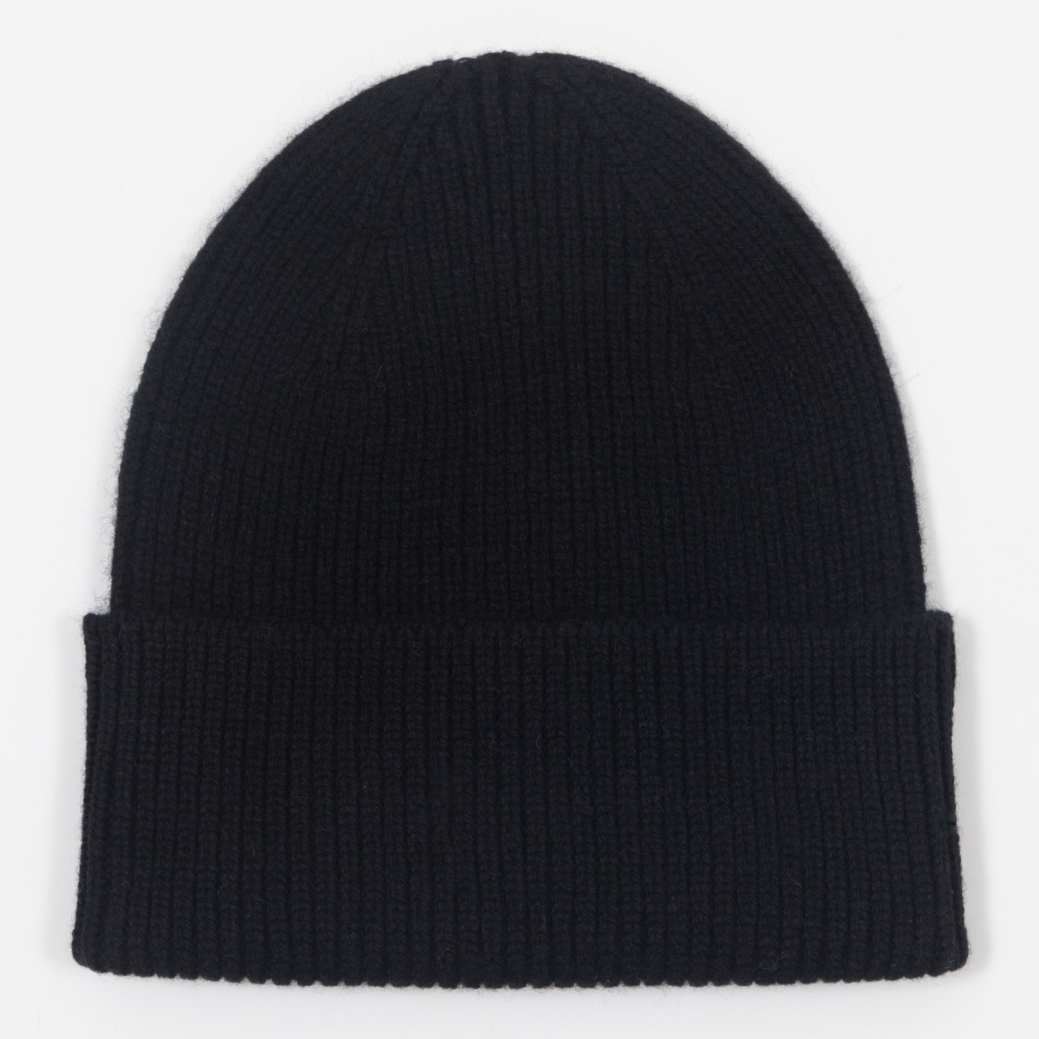 COLORFUL STANDARD Merino Wool Beanie in DEEP BLACK