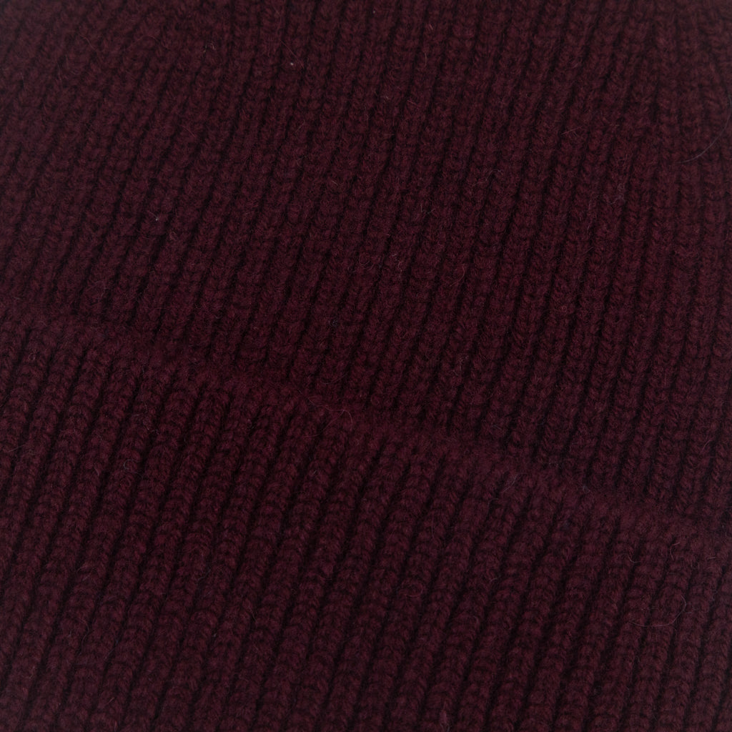 COLORFUL STANDARD Merino Wool Beanie in OXBLOOD RED