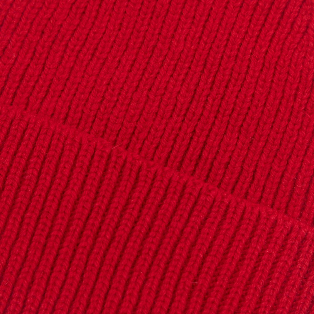 COLORFUL STANDARD Merino Wool Beanie in SCARLET RED