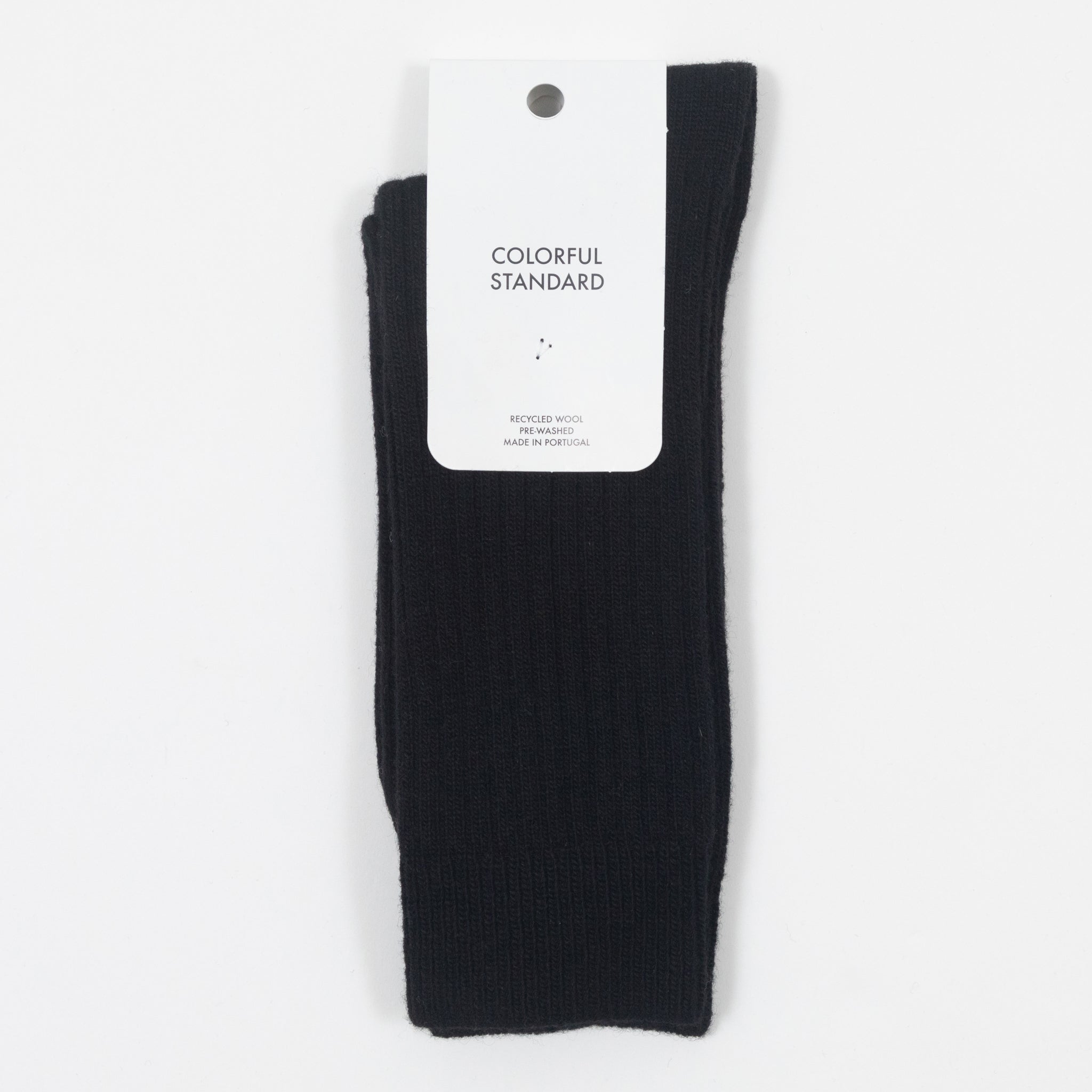 COLORFUL STANDARD Merino Wool Blend Socks in BLACK