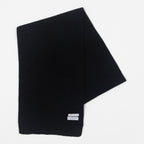 COLORFUL STANDARD Merino Wool Scarf in DEEP BLACK